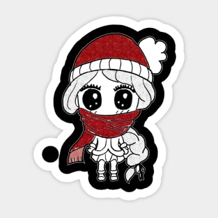 winter cutie Sticker